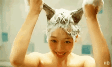 Wet Hair Shower GIF - Wet Hair Shower Smile GIFs