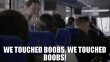 We Touched Boobs Clapping GIF - We Touched Boobs Clapping Happy GIFs