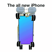 the all new iphone starting at $ 2,525 is displayed