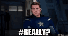 Really Captain America GIF - Really Captain America Chris Evans GIFs