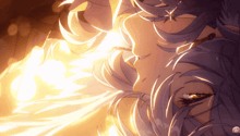 a close up of a person 's face with a star on it