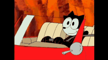 Felix The Cat Driving GIF - Felix The Cat Driving Car GIFs