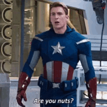 Captain America Chris Evans GIF - Captain America Chris Evans Are You Nuts GIFs
