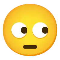 a yellow smiley face with its eyes closed and a brown mouth
