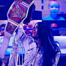 Sasha Banks Raw Womens Champion GIF - Sasha Banks Raw Womens Champion 2beltz Banks GIFs