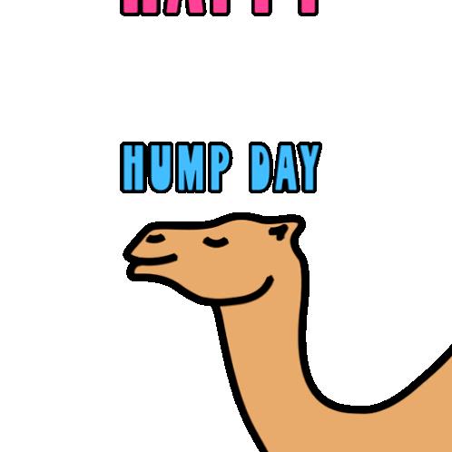Happy Hump Day Wednesday Is Hump Day Sticker - Happy Hump Day Hump Day Wednesday Is Hump Day Stickers