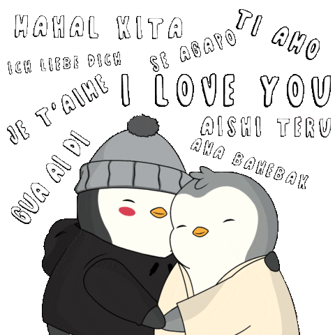 Love I Love You Sticker - Love I Love You Penguin Stickers