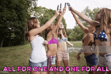 All For One And One For All Ice Lollies GIF - All For One And One For All Ice Lollies Bikini GIFs