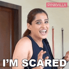 I'M Scared Priya Bapat GIF - I'M Scared Priya Bapat Pinkvilla GIFs
