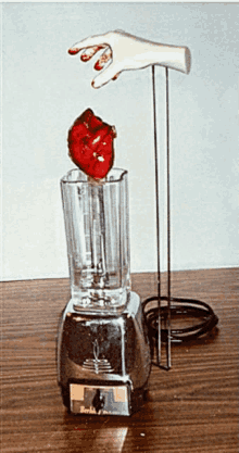 Heart Pureed Heart In A Blender GIF