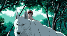 princess mononoke running ride wolves san