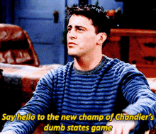 Joey Friends States Game GIF - Joey Friends States Game Chandler GIFs