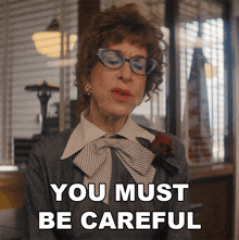 You Must Be Careful Asst Principal Mcgee GIF - You Must Be Careful Asst Principal Mcgee Grease Rise Of The Pink Ladies GIFs