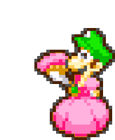 Luigi Princess Peach Sticker - Luigi Princess Peach Pixel Stickers