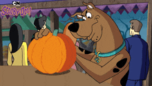 Pumpkin Carving Scooby-doo GIF - Pumpkin Carving Scooby-doo What'S New Scooby-doo GIFs