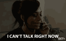 I Cant Talk Cant Talk Right Now GIF - I Cant Talk Cant Talk Right Now Lauren London GIFs