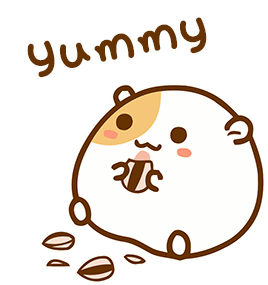 Yummy Snacks Sticker - Yummy Snacks Hamster Stickers