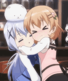 Anime Girl Cuddle GIF - Anime Girl Cuddle Cute GIFs