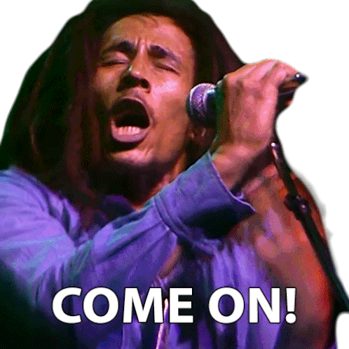 Come On Bob Marley Sticker - Come On Bob Marley War Stickers