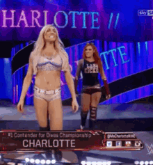Charlotte Flair Becky Lynch GIF - Charlotte Flair Becky Lynch Charlynch GIFs