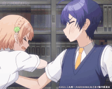 anime slap girl girlfriend boyfriend