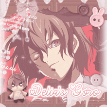a picture of a boy with the name delia 's goro