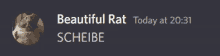 Rat Saying Scheibe GIF