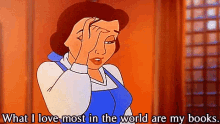 Belle Beauty And The Beast GIF - Belle Books I Love Books GIFs
