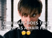 Tobey Maguire Spiderman GIF - Tobey Maguire Spiderman Hair Flip GIFs
