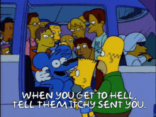 bart simpson is talking to homer simpson in a cartoon scene