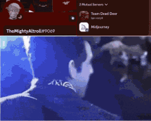 a screenshot of the mighty altroll # 9069 and a screenshot of a group of people