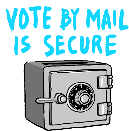 Voting By Mail Is Secure Vote By Mail Sticker - Voting By Mail Is Secure Vote By Mail Voting Is Easy Stickers