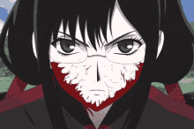 anime blood c saya kisaragi blood red eyes