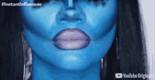 drag queen makeup ashley strong instant influencer blue makeup glam