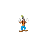 a goofy cartoon character is giving a thumbs up sign