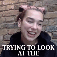 Trying To Look At The Bright Side Of Things Dua Lipa GIF - Trying To Look At The Bright Side Of Things Dua Lipa Elle GIFs