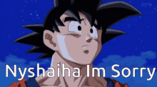 Im Sorry Sad Goku Sad GIF - Im Sorry Sad Goku Sad Nyshaiha GIFs