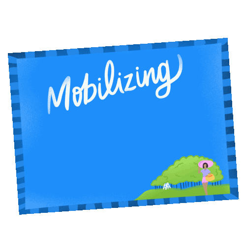 Mobilizing For Georgia Postcard Sticker - Mobilizing For Georgia Postcard Mobilizing Stickers