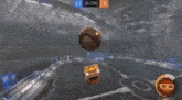 a person is playing a video game in a dark room with a lightning bolt coming out of the ceiling .