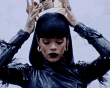 Rihanna Queen GIF - Rihanna Queen Dark Lips GIFs
