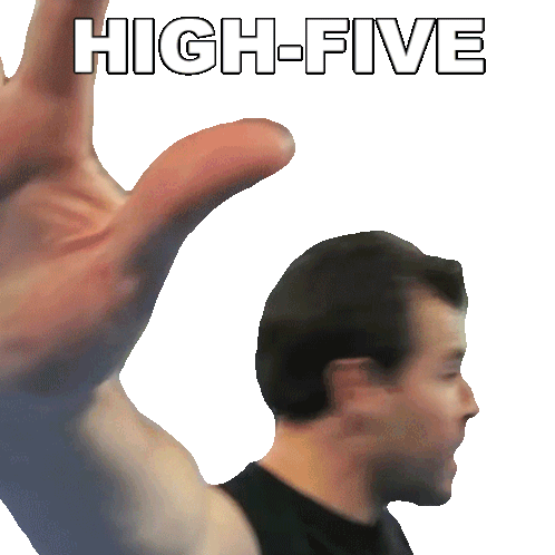 High Five Derek Herron Sticker - High Five Derek Herron How Ridiculous Stickers