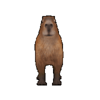 a computer generated image of a capybara