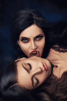 Vampire Bite A Girl GIF