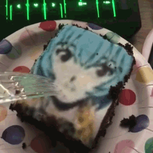 Rei Evangelion GIF - Rei Evangelion Cake GIFs