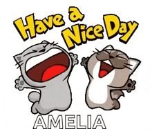 Have A Nice Day Cats GIF