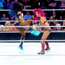 Naomi Kicks GIF - Naomi Kicks Sasha Banks GIFs