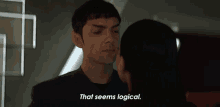 That Seems Logical Spock GIF - That Seems Logical Spock Ethan Peck GIFs