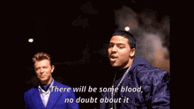 a man in a blue jacket says we shall come through don 't doubt it