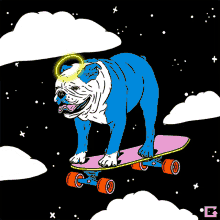 Bulldog Skate GIF - Bulldog Skate Board GIFs