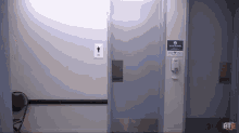 a bathroom with a sign that says " do not enter "